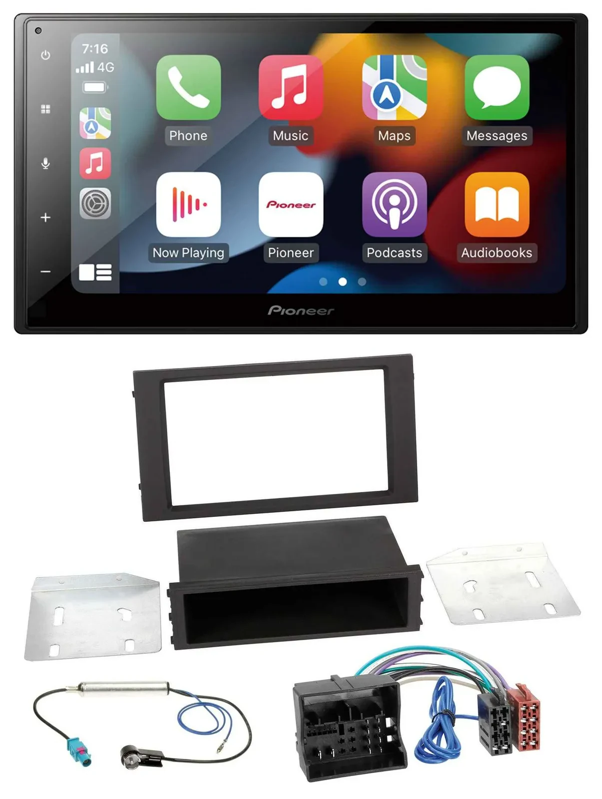 Автомагнитола Pioneer 2DIN DAB Bluetooth USB для Seat Leon (с 2014)