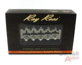 Ray Ross Saddle-Less/Saddleless 5-STRING Bass Bridge - BLACK NICKEL, RRB519BN