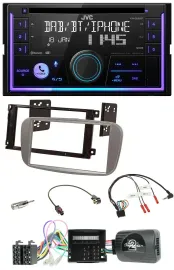 Автомагнитола JVC 2DIN, DAB, Bluetooth, CD, USB для Ford C-Max/Galaxy/Focus с поддержкой CAN и кнопок на руле