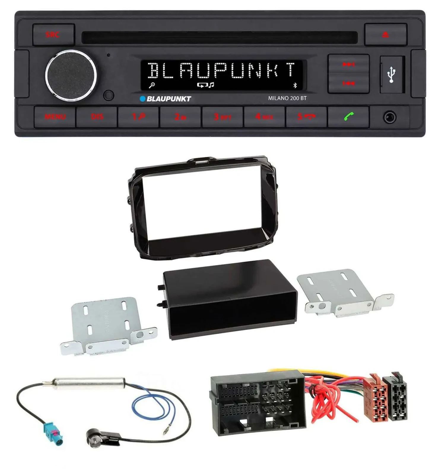 Blaupunkt MP3 USB CD Bluetooth AUX Autoradio für Alfa Giulietta 52 Pin ab 13 pia