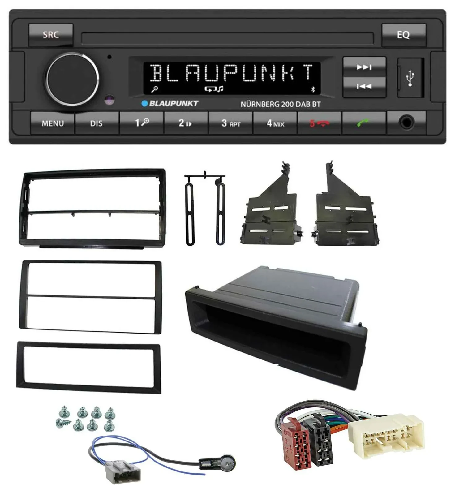 Blaupunkt USB DAB MP3 Bluetooth Autoradio für Nissan Altima (L31, 2005-2006)