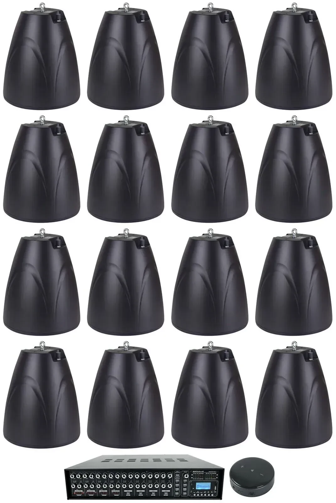 Потолочная акустика Rockville ROCK MATRIX 4+(16) PEN-65T BK+Wiim Mini Black с усилителем (16 штук)