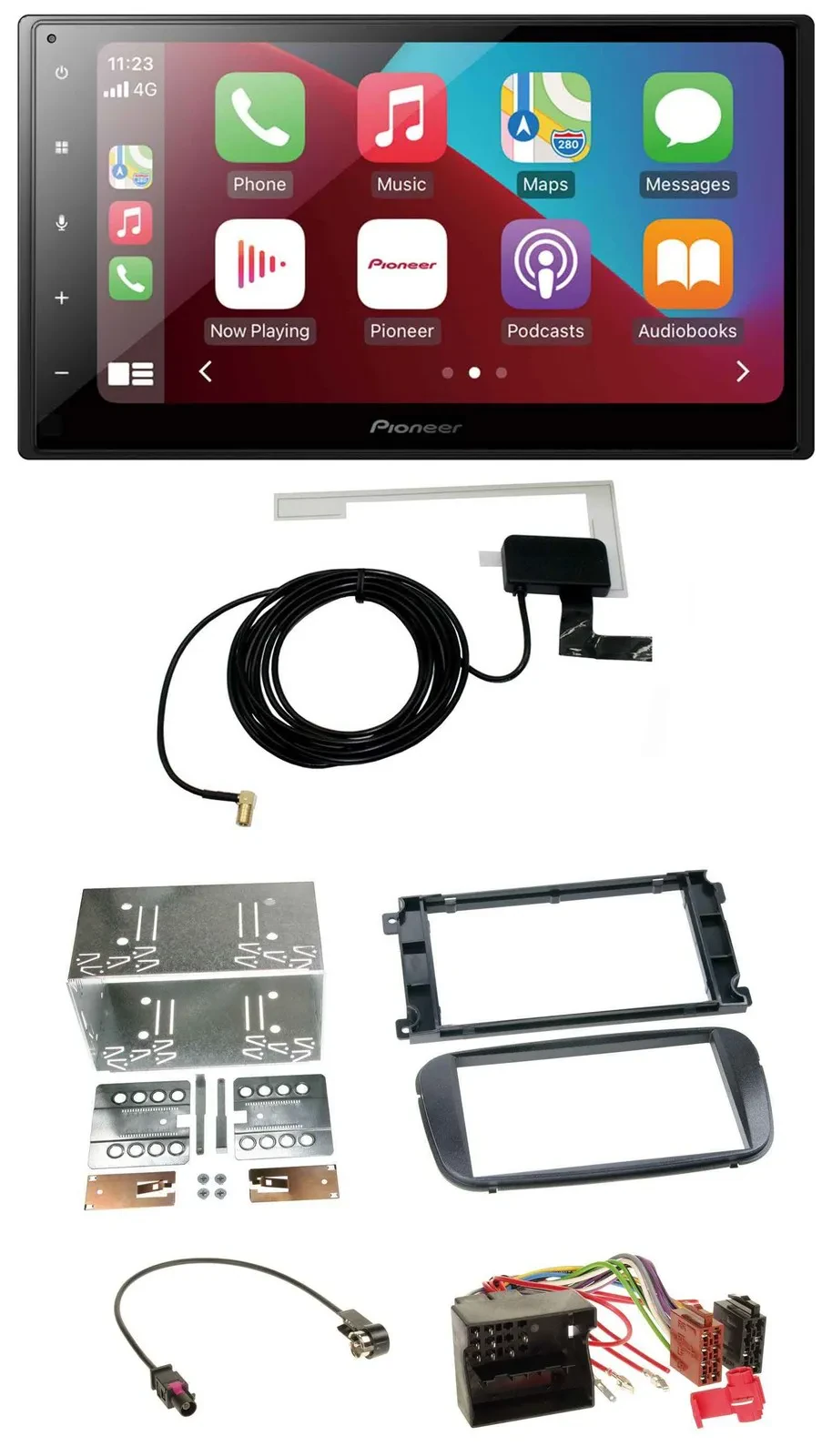 Автомагнитола Pioneer 2-DIN, USB, Bluetooth, DAB, MP3 для Ford S-Max/Mondeo (с 2007)