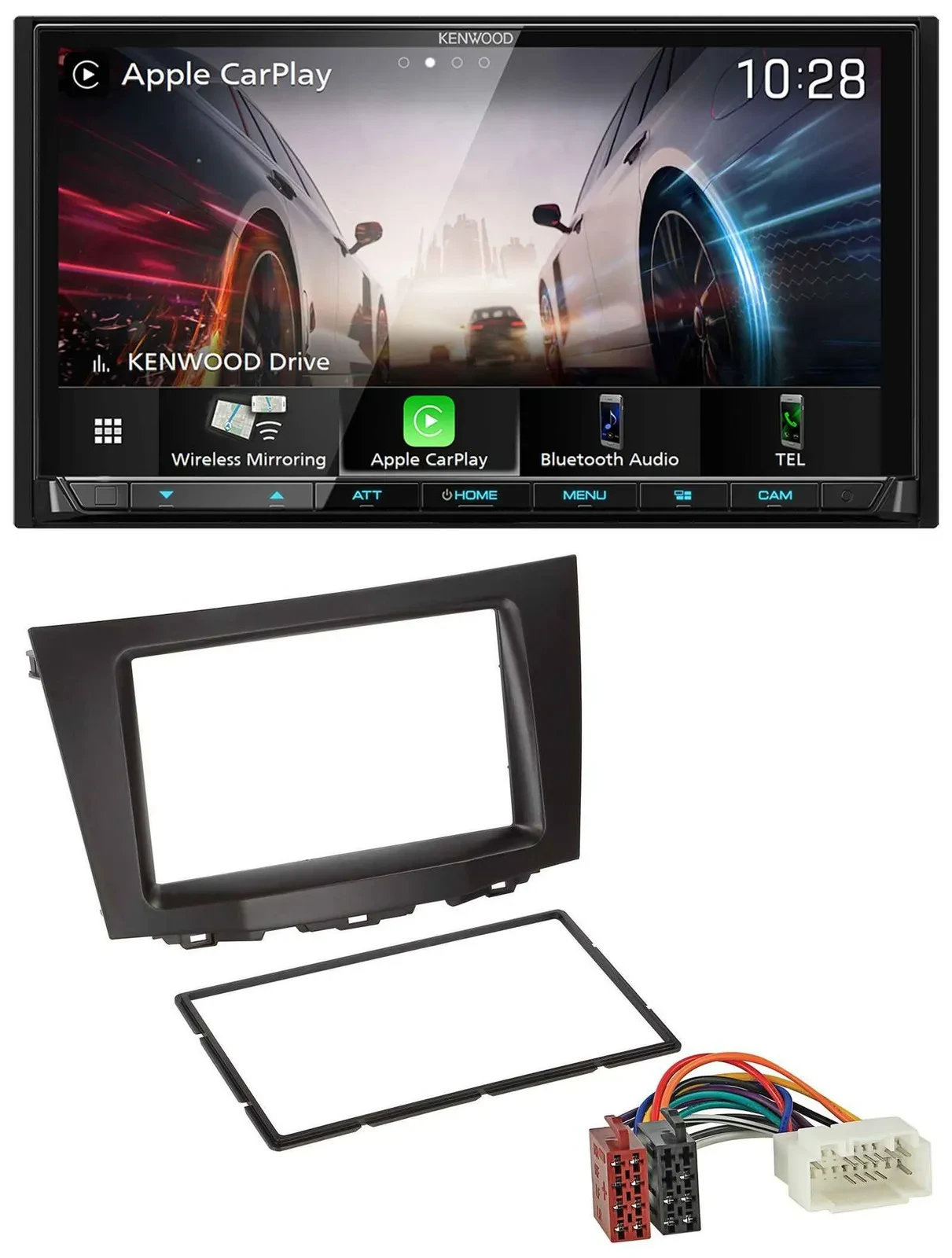 Kenwood MP3 2DIN USB DAB Bluetooth Autoradio für Suzuki Kizashi (ab 2009)