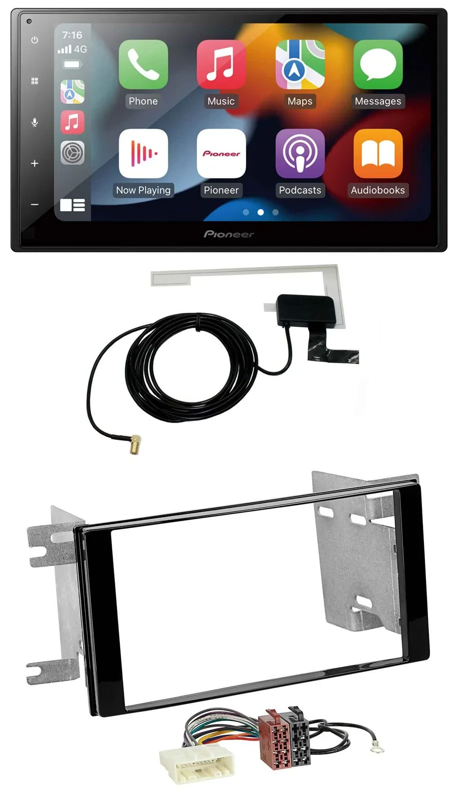 Автомагнитола для Subaru Impreza/Forester 2007–2012 Pioneer 2DIN, MP3, USB, Bluetooth, DAB