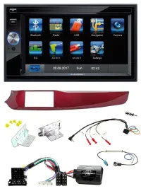 Blaupunkt SD Bluetooth 2DIN MP3 USB Lenkrad Autoradio für Alfa Giulietta rot 940