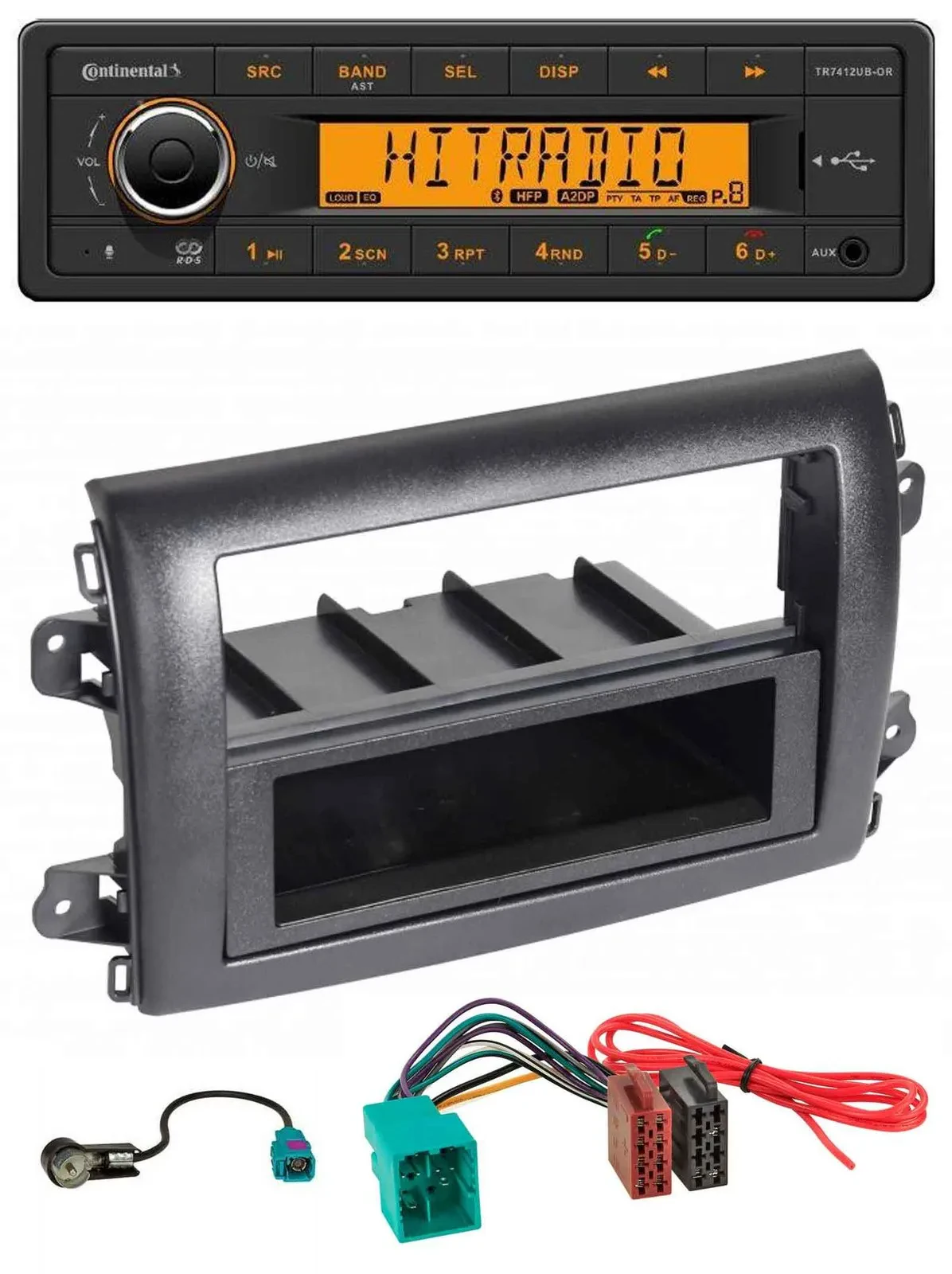 Continental MP3 Bluetooth AUX USB Autoradio für Fiat Ducato (Serie 8, ab 2021)