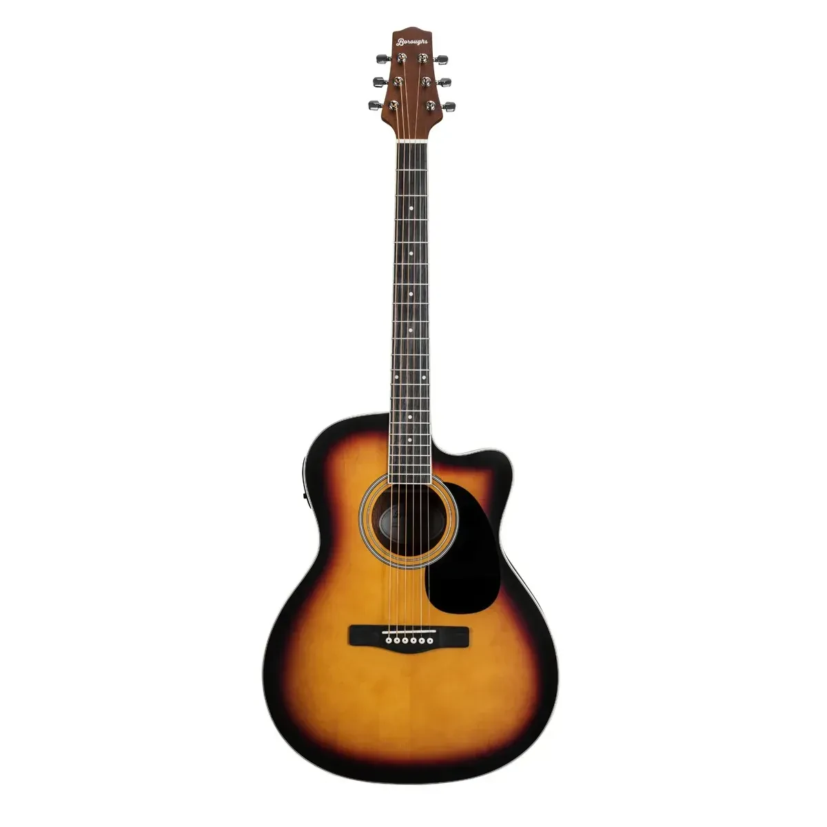 Boroughs B30ACESB Auditorium Acoustic Electric Guitar, Sunburst