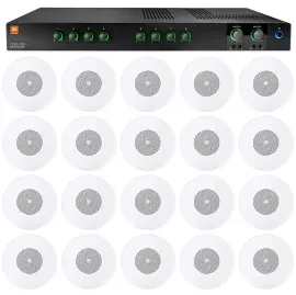 Трансляционный усилитель JBL CSMA280 2x80W 4/8Ω 70/100V (набор, 20 шт., 4" акустика CSS8004)