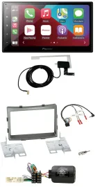 Pioneer USB Bluetooth DAB Lenkrad 2DIN Autoradio für SSangYong Rodius ab 2013