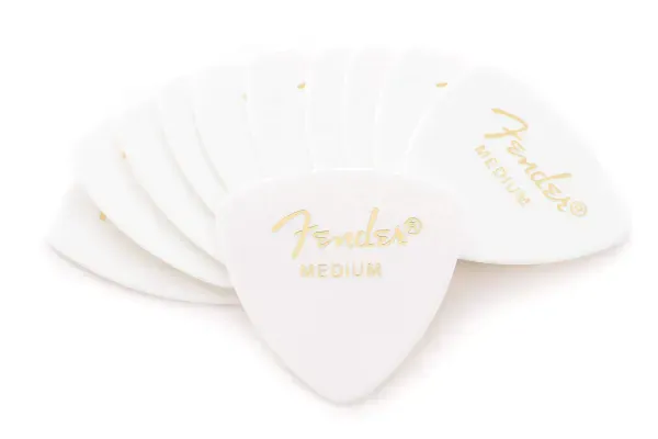 Медиаторы Fender 346 Classic Celluloid White Medium (72 штуки)