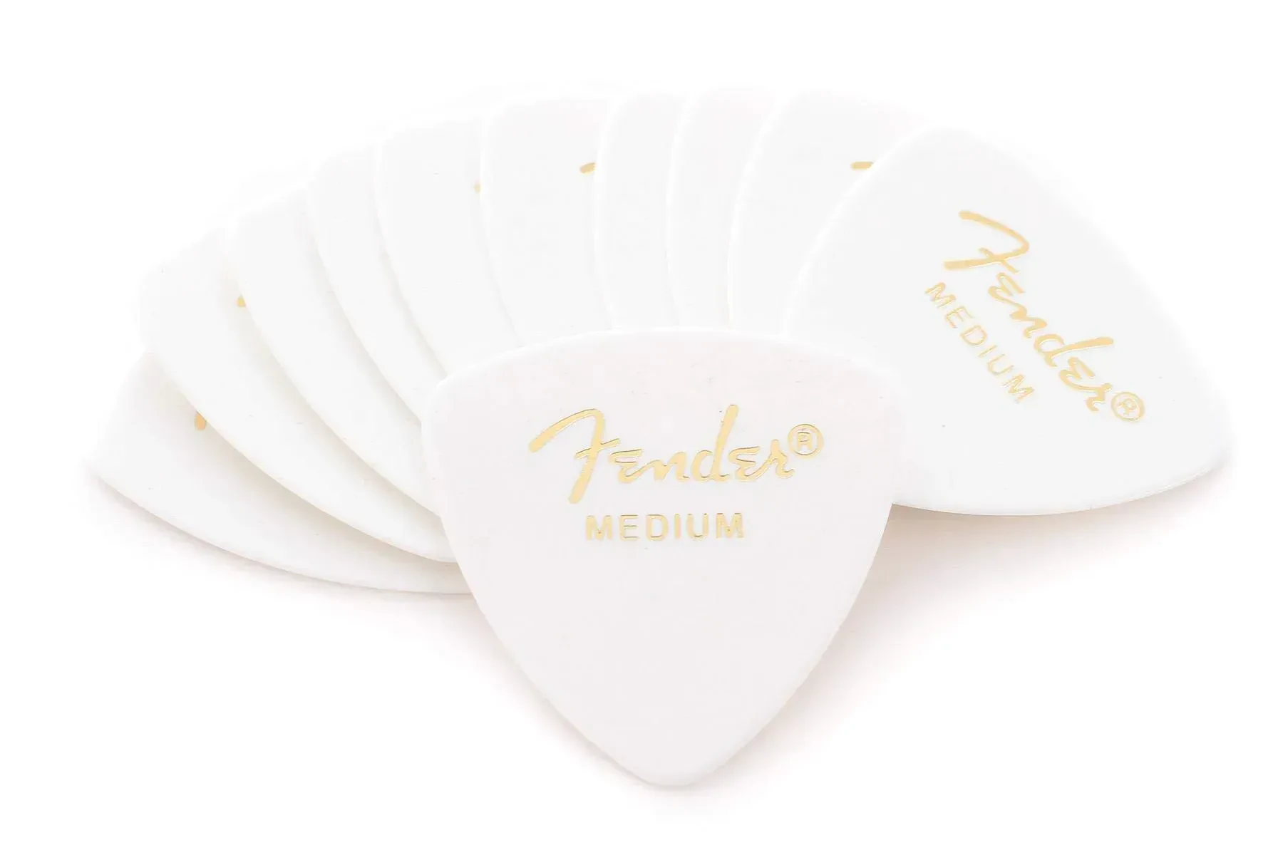 Медиаторы Fender 346 Classic Celluloid White Medium (72 штуки)