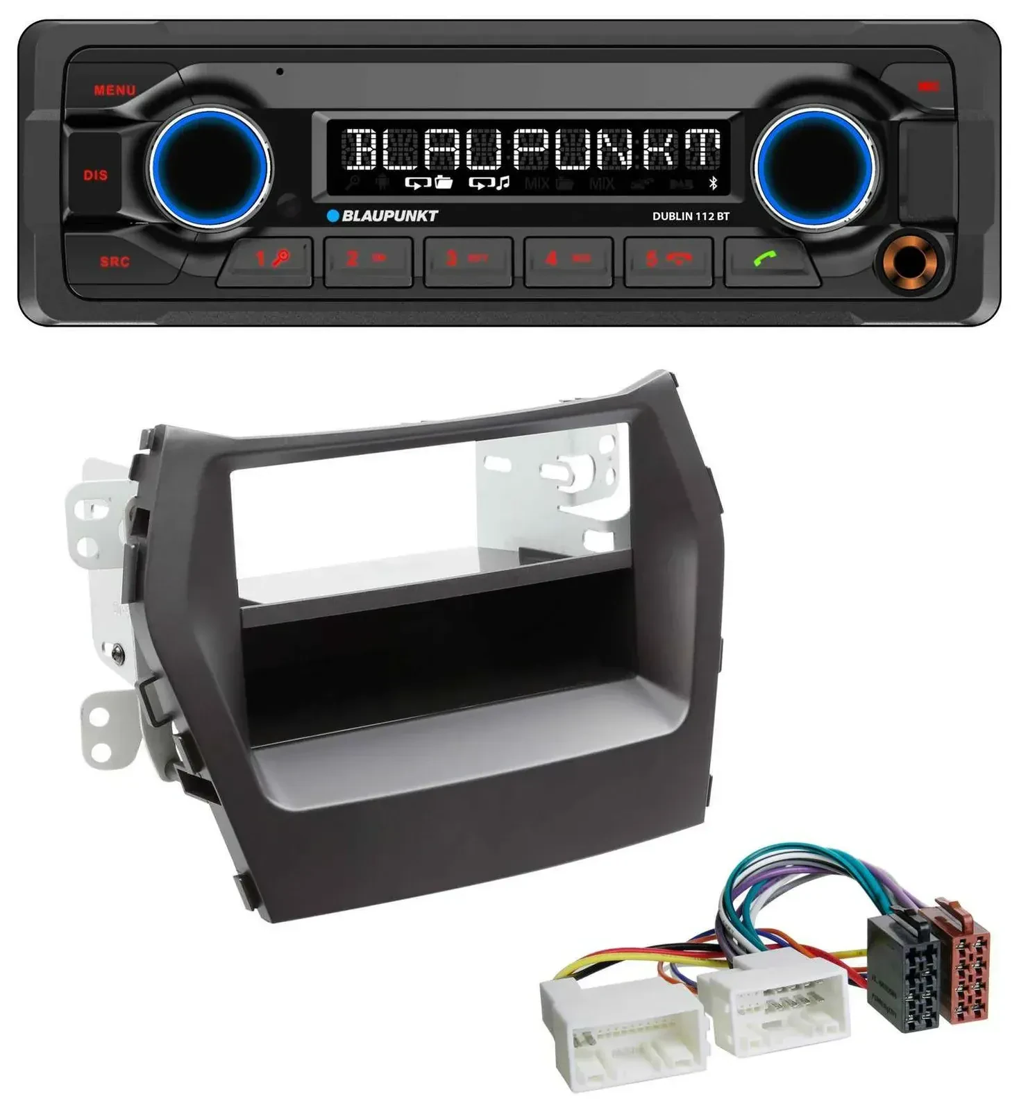 Blaupunkt MP3 Bluetooth USB AUX Autoradio für Hyundai Santa Fe (ab 2012)