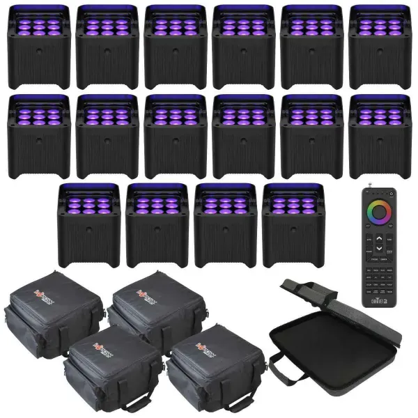 Светодиодный прибор Chauvet DJ Freedom Par H9 IP Black с аксессуарами (16 штук)