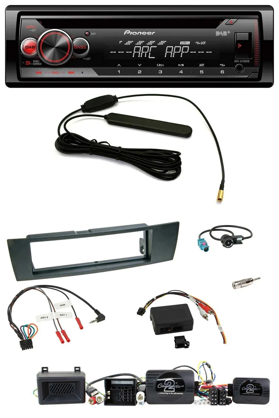 Pioneer CD USB Lenkrad DAB MP3 Autoradio für BMW 1er E87 04-13 Aktiv PDC