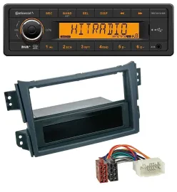 Continental 1DIN DAB MP3 AUX USB Autoradio für Opel Agila B 2008-2014 Suzuki Spl