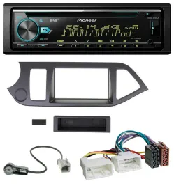 Автомагнитола для Kia Picanto (с 2011) Pioneer DAB MP3 CD USB Bluetooth