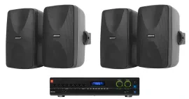 Настенная акустика JBL WET-7020B Black с усилителем (4 штуки)