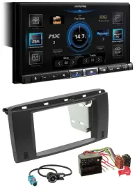 Alpine DAB 2DIN USB Bluetooth MP3 Autoradio für Mercedes R-Klasse 2006-2012