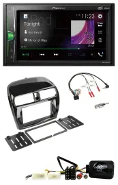 Pioneer 2DIN Lenkrad DAB USB Bluetooth Autoradio für Mitsubishi Mirage SpaceStar