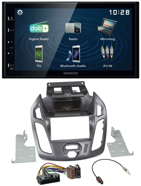 Kenwood 2DIN Bluetooth MP3 USB DAB Autoradio für Ford Transit ohne Display 2012-
