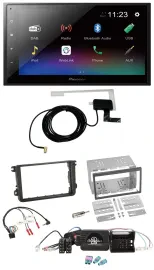 Pioneer DAB Lenkrad Bluetooth 2DIN USB Autoradio für VW Passat Polo Scirocco Sha