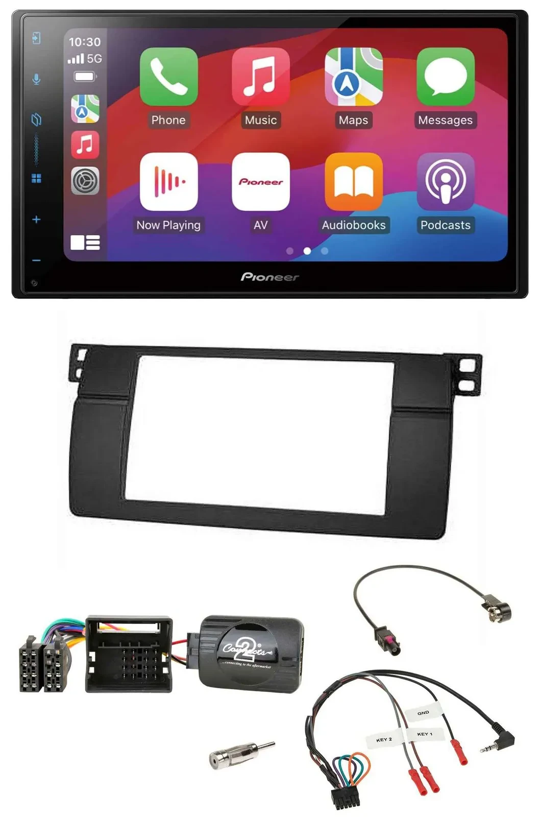Pioneer DAB USB Lenkrad Bluetooth 2DIN Autoradio für BMW 3er E46 2001-2006 Profi