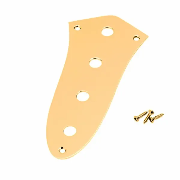 Накладка под потенциометры Fender Jazz Bass Control Plate Gold