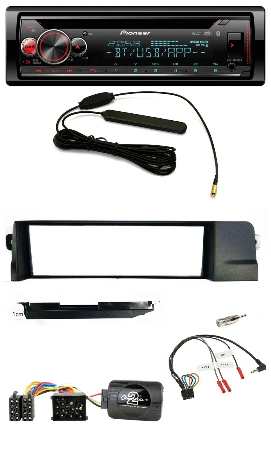Автомагнитола Pioneer USB DAB Bluetooth CD для BMW 3 Series E46 (1998–2007)
