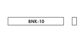 BNK-10 Заготовка верхнего порожка для гитары, кость, Hosco
