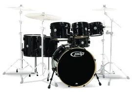 PDP By DW 7-Piece Concept Maple Shell Pack with Chrome Hardware Silver to...