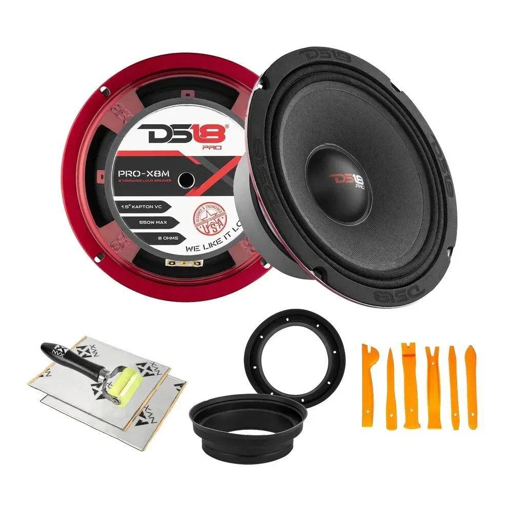 Динамик DS18 PRO-X8M 8" Mid-Range (набор, 2 шт.)