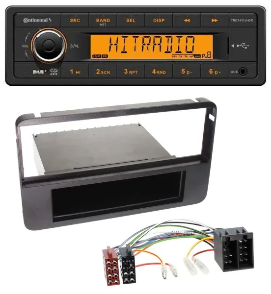 Continental 1DIN DAB MP3 AUX USB Autoradio für Alfa Romeo 159 Brera Spider 06-10