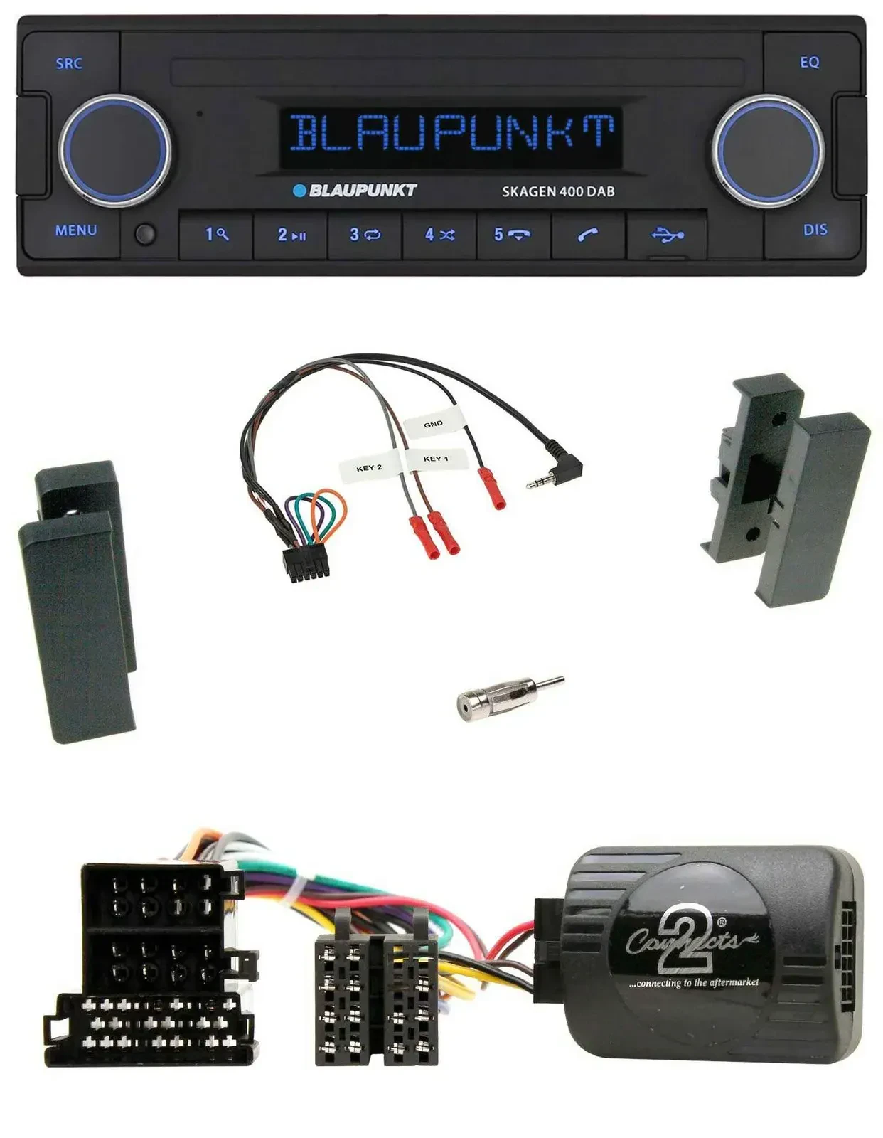 Blaupunkt DAB USB Bluetooth Lenkrad Autoradio für Seat Leon 2002-2006 Toledo 200
