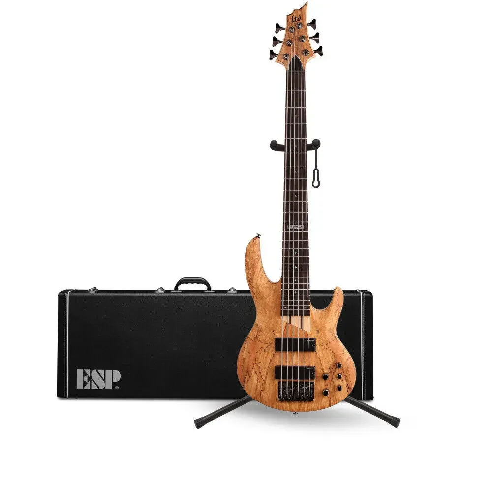 Бас-гитара ESP Guitars and Basses LTD B 206SM 6-струнная, для правшей, натуральный сатин (набор) с кейсом