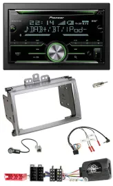 Автомагнитола Pioneer 2DIN, Bluetooth, DAB, USB, CD для Hyundai i20 (2009–2012), поддержка кнопок на руле