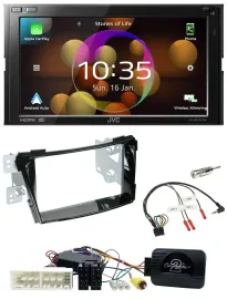 JVC DAB Lenkrad 2DIN Bluetooth USB Autoradio für Hyundai i40 ab 16 VF Klavierlac