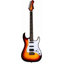 Электрогитара JET Guitars JS-600 Stratocaster HSS Brown Sunburst