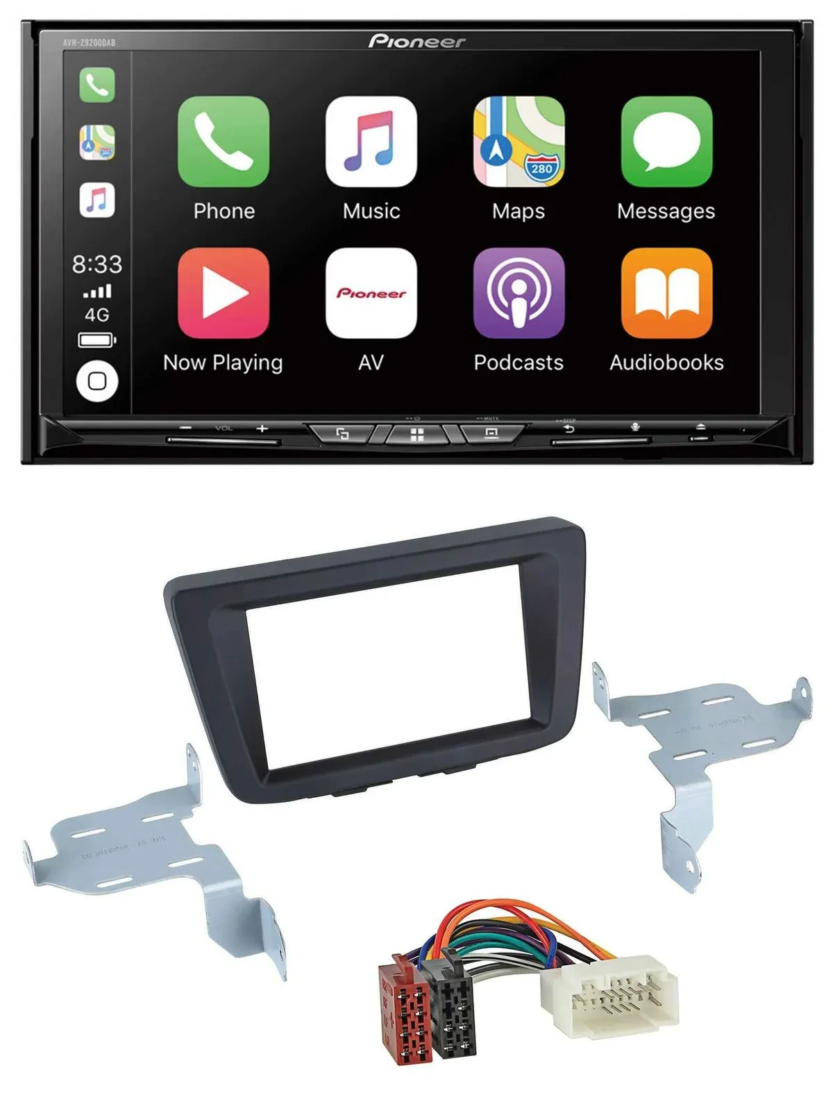 Pioneer 2DIN MP3 USB DAB DVD Bluetooth Autoradio für Suzuki Baleno EW ab 2016