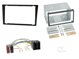 Einbauset Doppel DIN Autoradio für Opel Combo C Vivaro Corsa C Omega B 00-04 sch