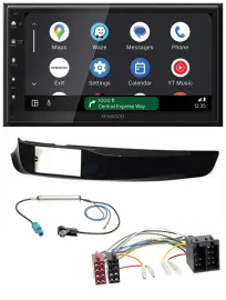 Kenwood DAB Bluetooth USB MP3 2DIN Autoradio für Alfa Giulietta schwarz glänzend