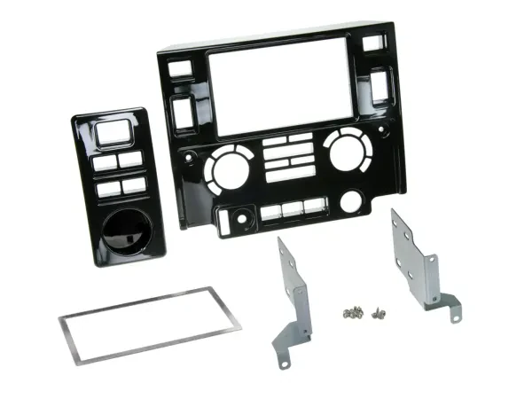 Radioblende Doppel DIN Autoradio für Landrover Defender 2007-2016 LD Klavierlack