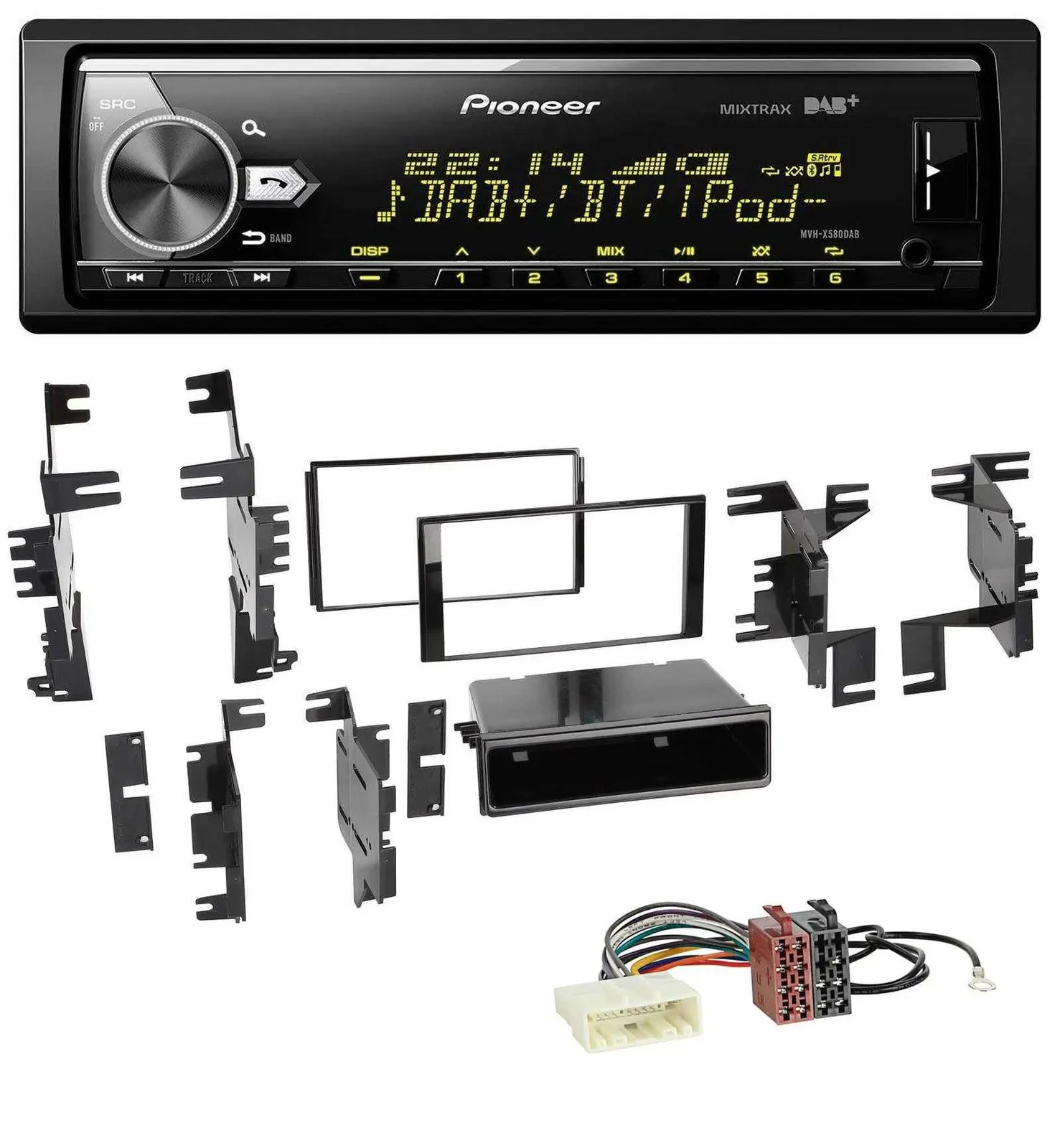 Автомагнитола Pioneer Bluetooth USB DAB MP3 для Nissan: Cube (с 2009), Frontier (с 2013), Juke