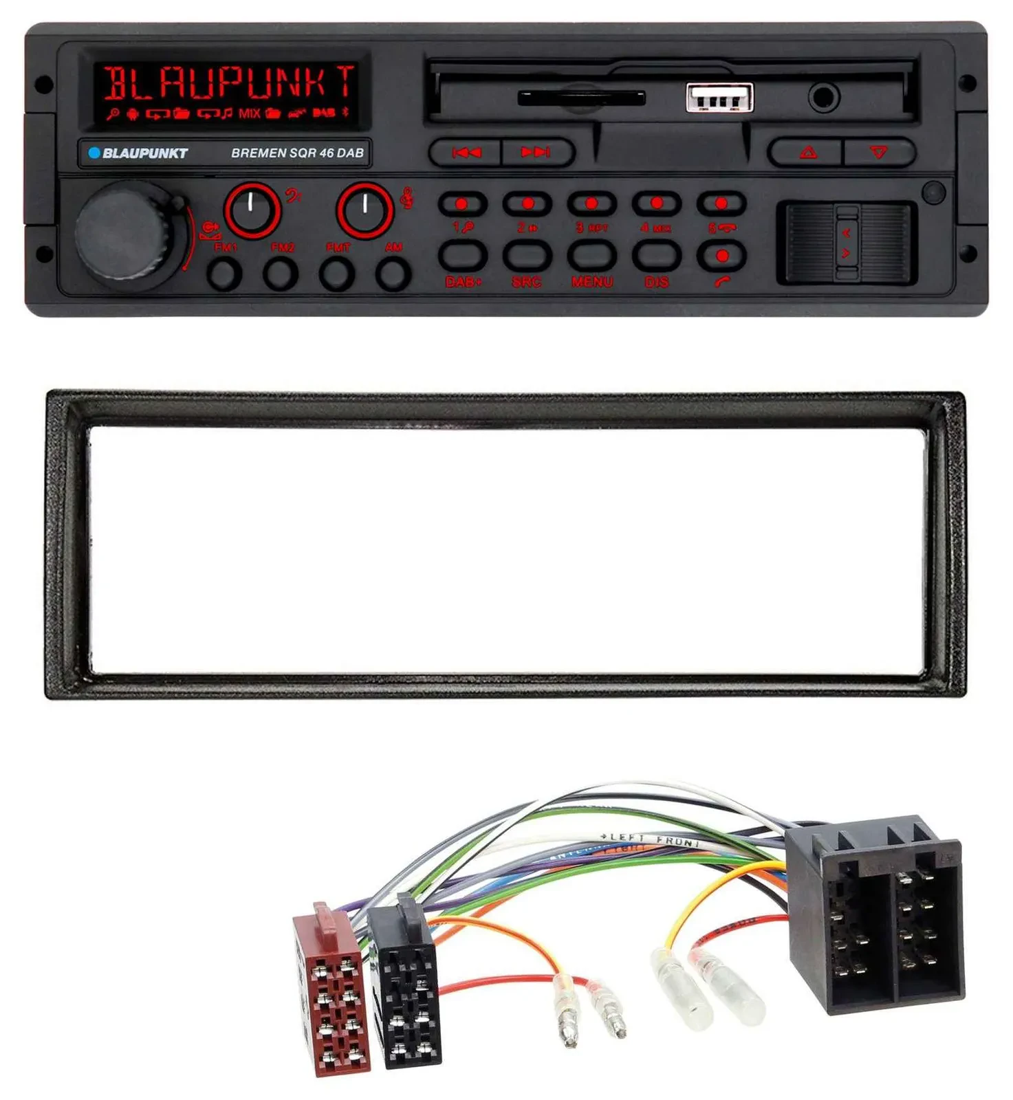 Blaupunkt SD MP3 USB Bluetooth DAB Autoradio für VW Golf 2 83-92 Jetta II 84-92