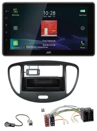 JVC DAB MP3 Bluetooth USB Autoradio für Hyundai i10 (2008-2013) schwarz