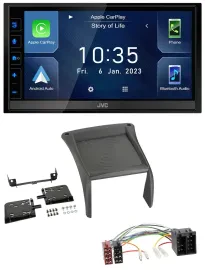 JVC DAB Bluetooth MP3 USB 2DIN Autoradio für Fiat Ducato (2002-2006)