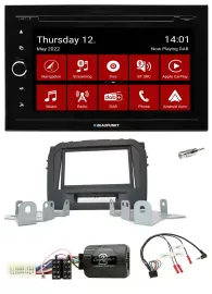 Автомагнитола Blaupunkt 2DIN DVD Bluetooth DAB USB для Suzuki Vitara (LY)