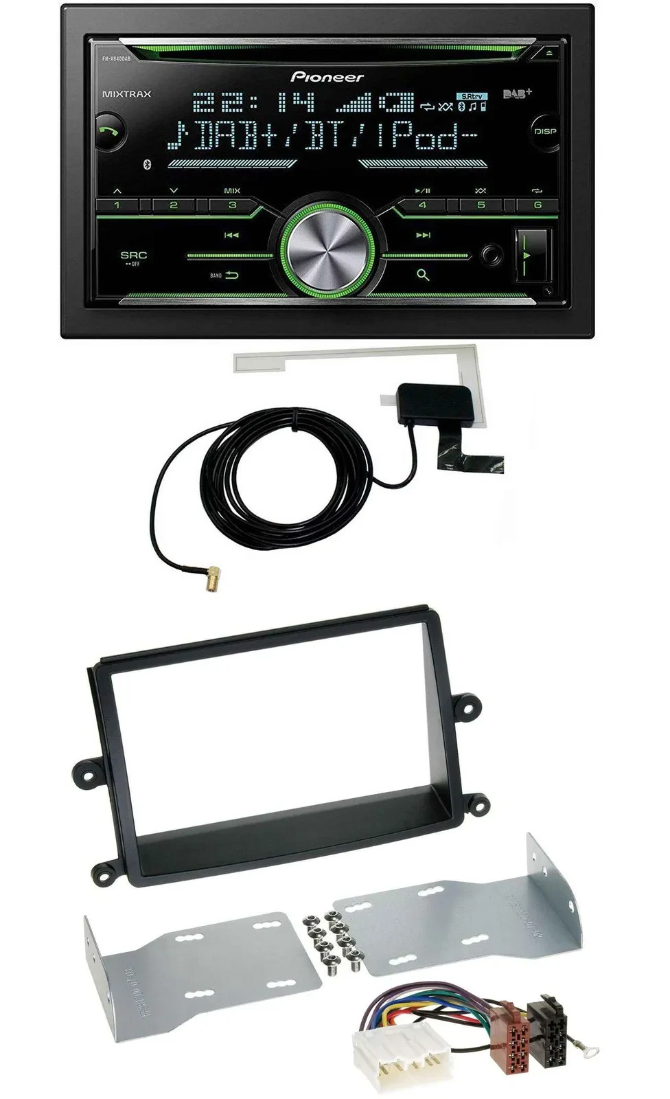 Pioneer CD USB MP3 Bluetooth 2DIN DAB Autoradio für Mitsubishi L200 (06-15)