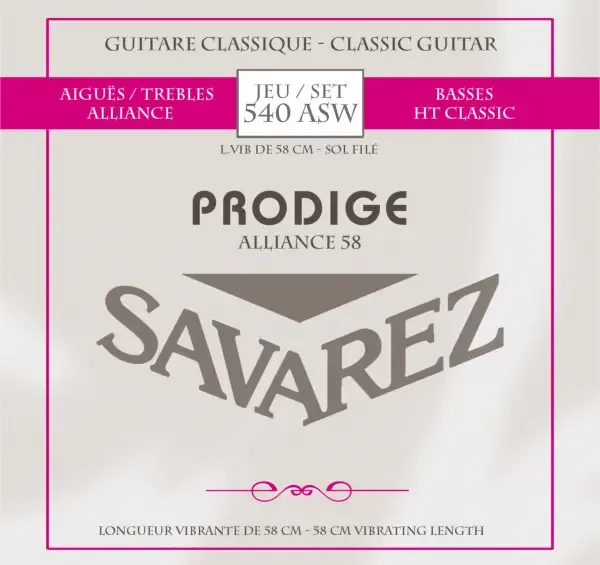 Струны для класической гитары Savarez Alliance HT Classic Prodige 540 ASW