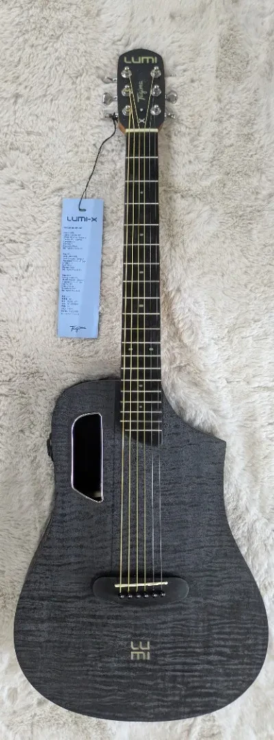 Tagima LUMI-X BK Black Smart Acoustic-Electric Guitar - Built-in Effects-B Stock